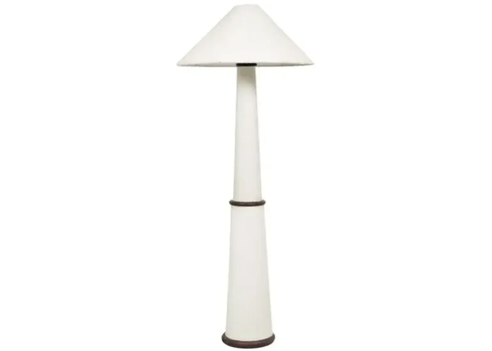 Logan Boucle Floor Lamp - White