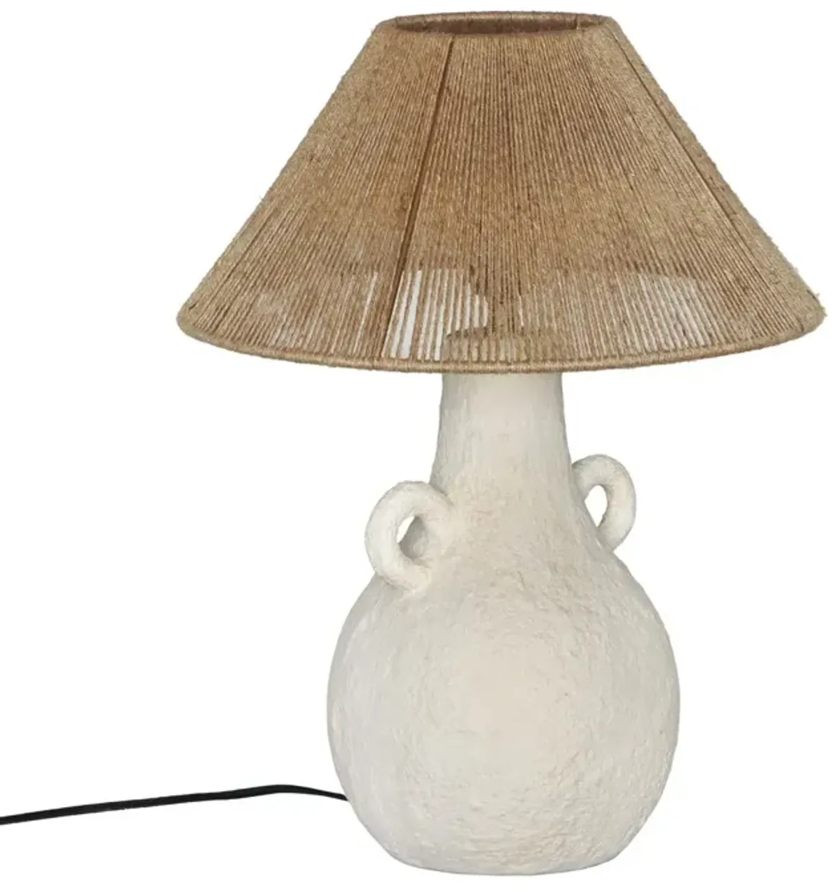 Jude Ceramic Table Lamp - Natural/White - Multi