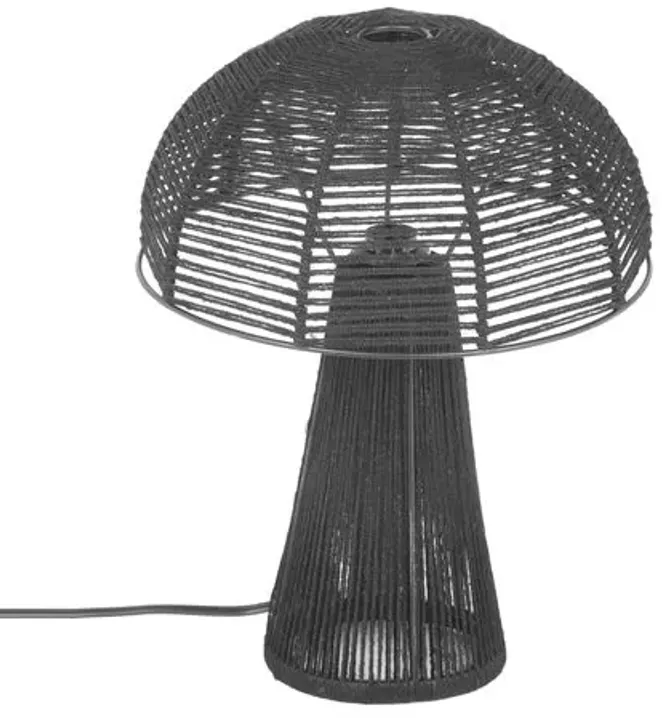 Weston Jute Table Lamp - Black