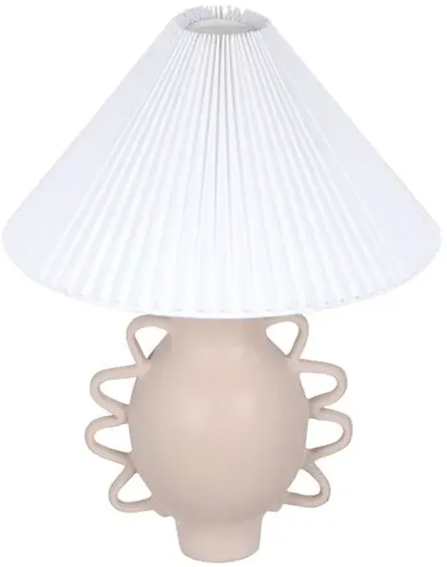 Nova Pleated Shade Table Lamp - Beige