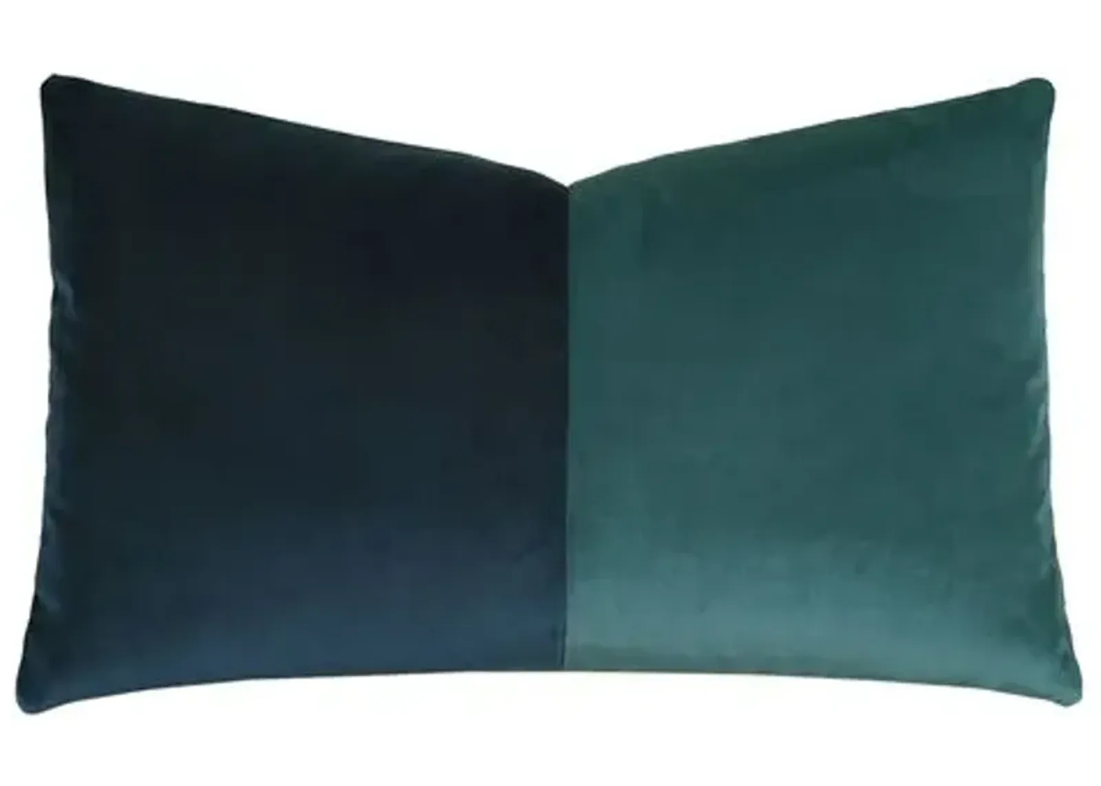 Nova Colorblock Velvet Lumbar Pillow