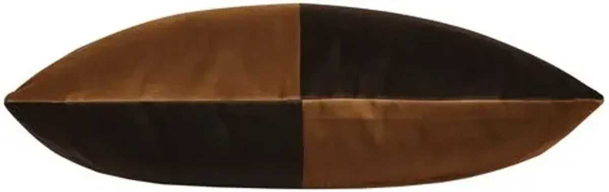 Nova Colorblock Velvet Lumbar Pillow