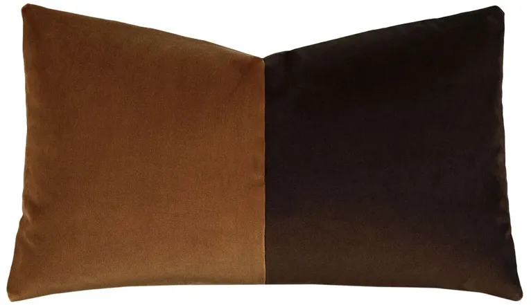Nova Colorblock Velvet Lumbar Pillow