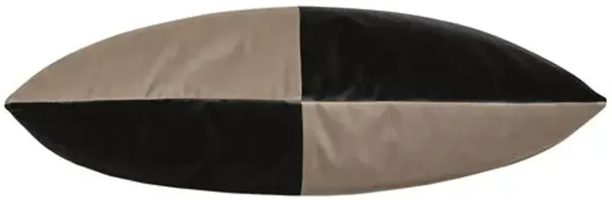 Nova Colorblock Velvet Lumbar Pillow
