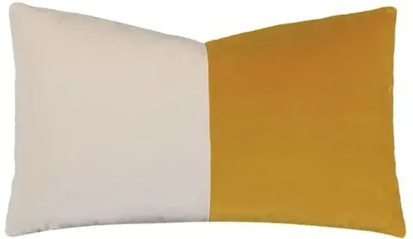 Nova Colorblock Velvet Lumbar Pillow
