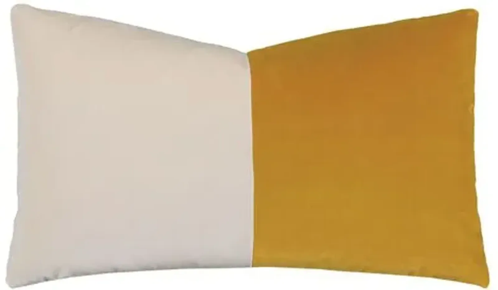 Nova Colorblock Velvet Lumbar Pillow