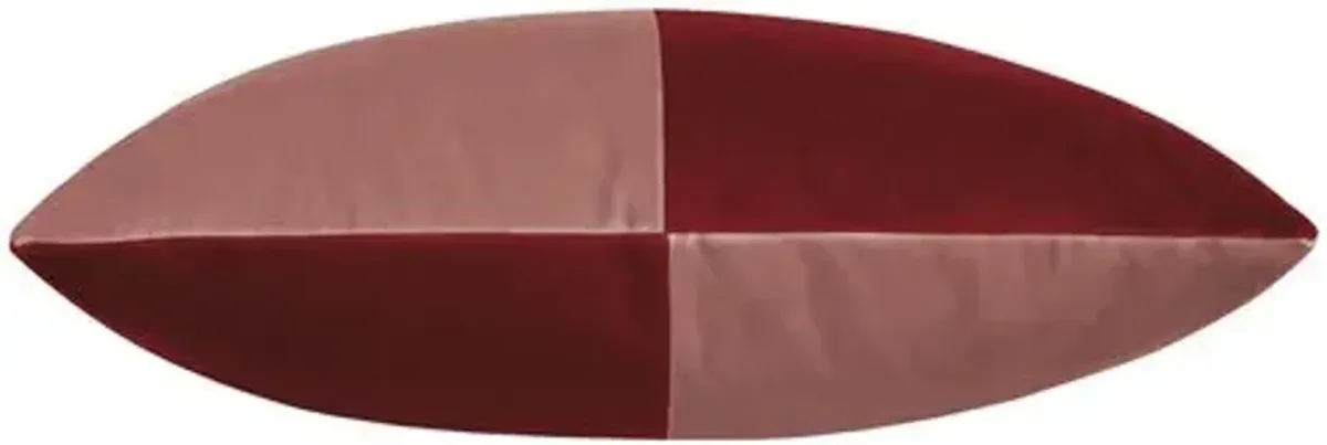 Nova Colorblock Velvet Lumbar Pillow