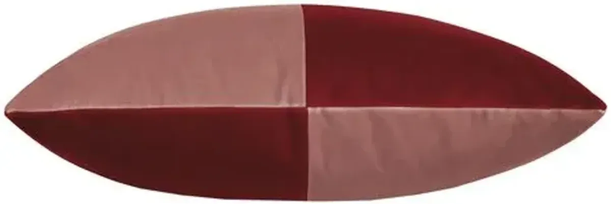 Nova Colorblock Velvet Lumbar Pillow