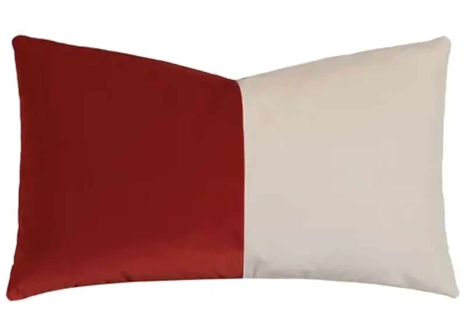 Nova Colorblock Velvet Lumbar Pillow