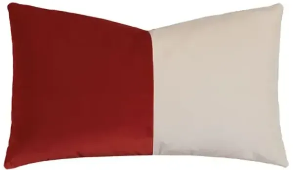 Nova Colorblock Velvet Lumbar Pillow