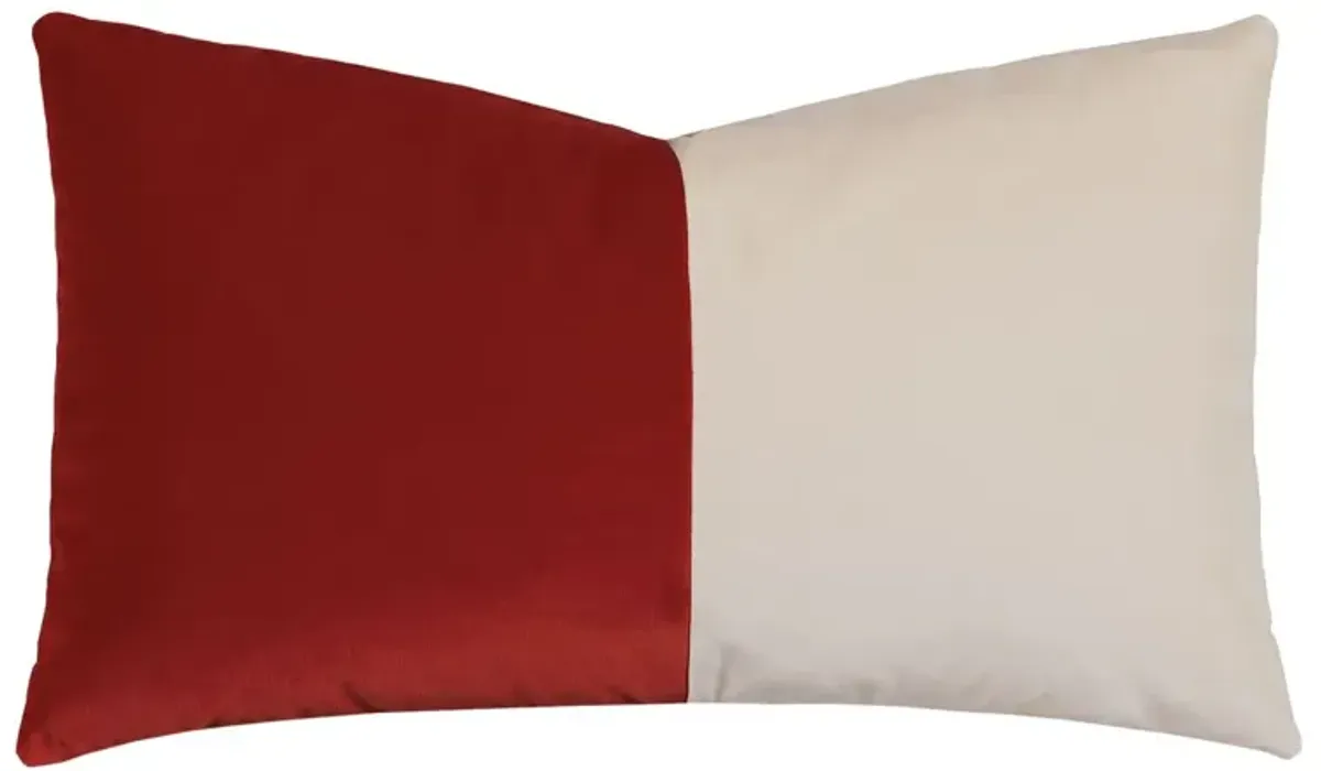 Nova Colorblock Velvet Lumbar Pillow