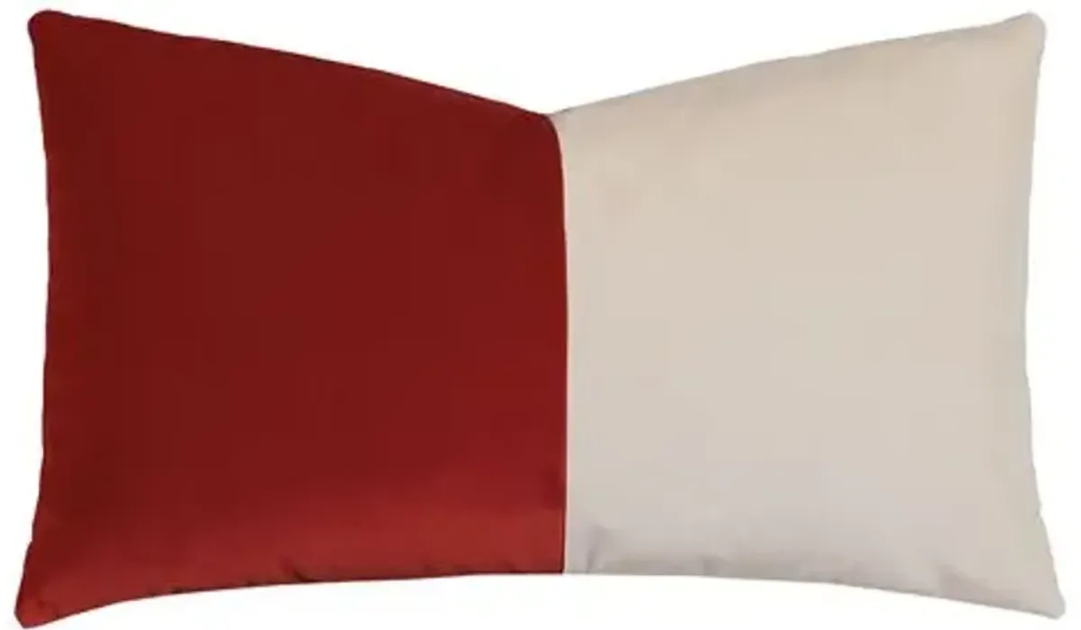 Nova Colorblock Velvet Lumbar Pillow