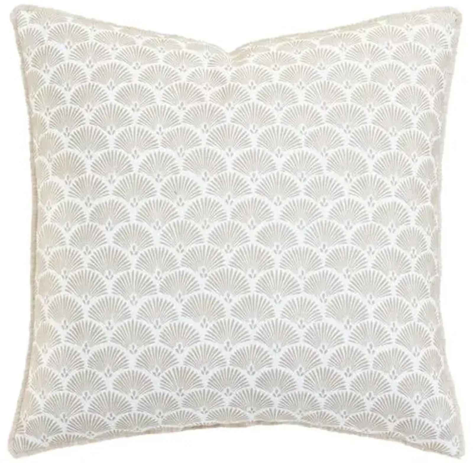 Serena Deco Shell Pillow - Ivory