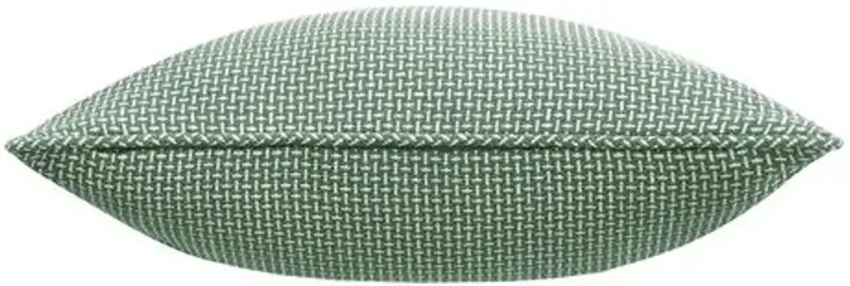 Serena Crosshatched Pillow - Pistachio