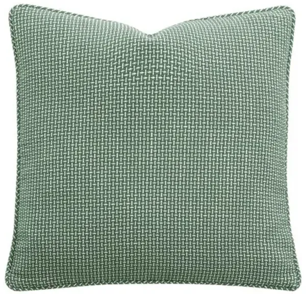 Serena Crosshatched Pillow - Pistachio