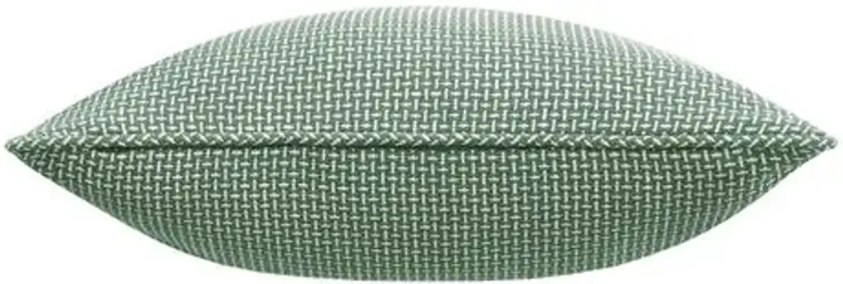 Serena Crosshatched Pillow - Pistachio