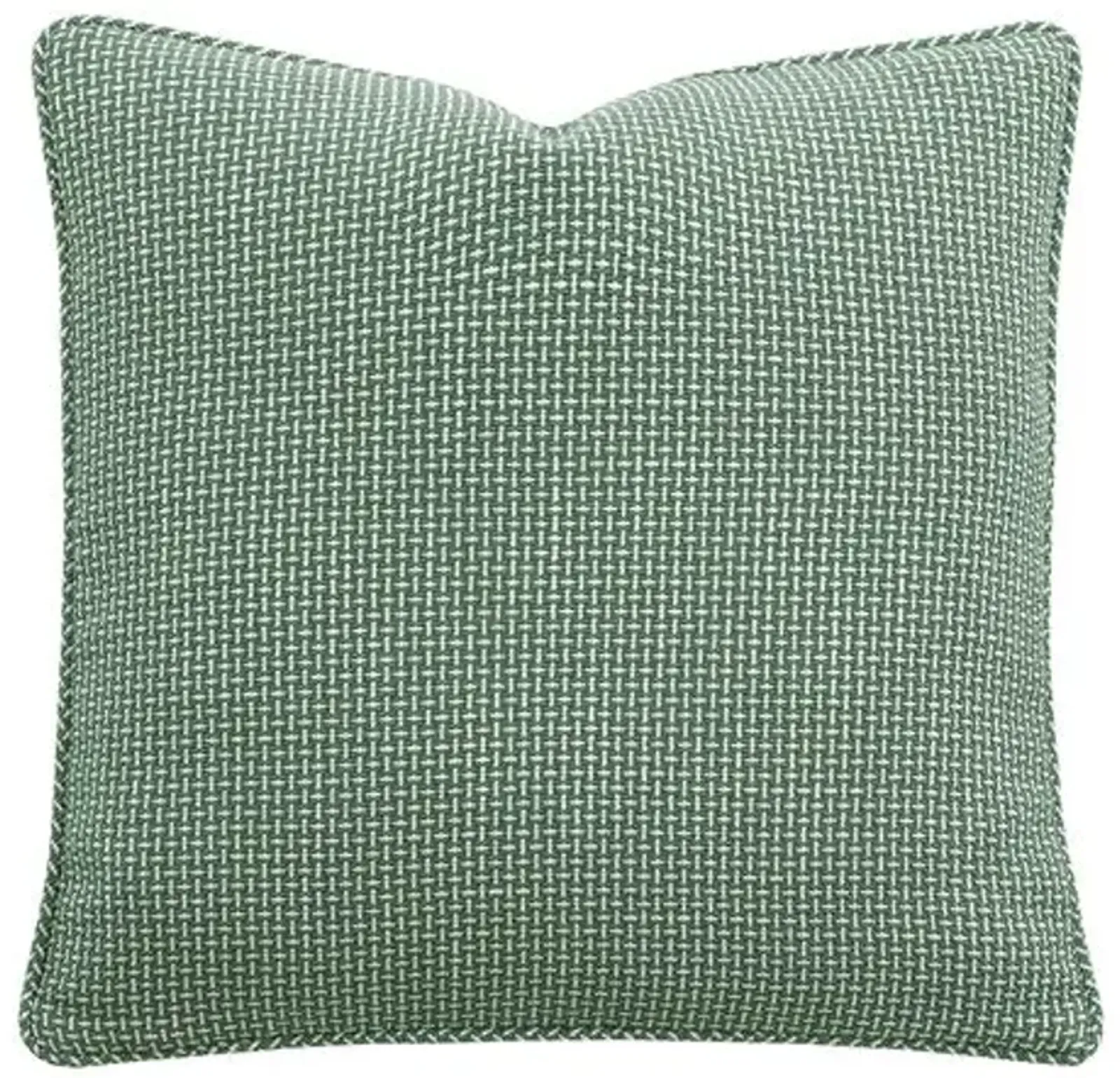 Serena Crosshatched Pillow - Pistachio