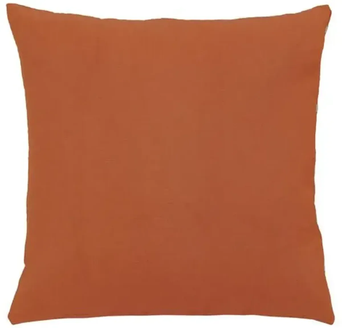 Wave Geometric Trim Pillow - Orange/White