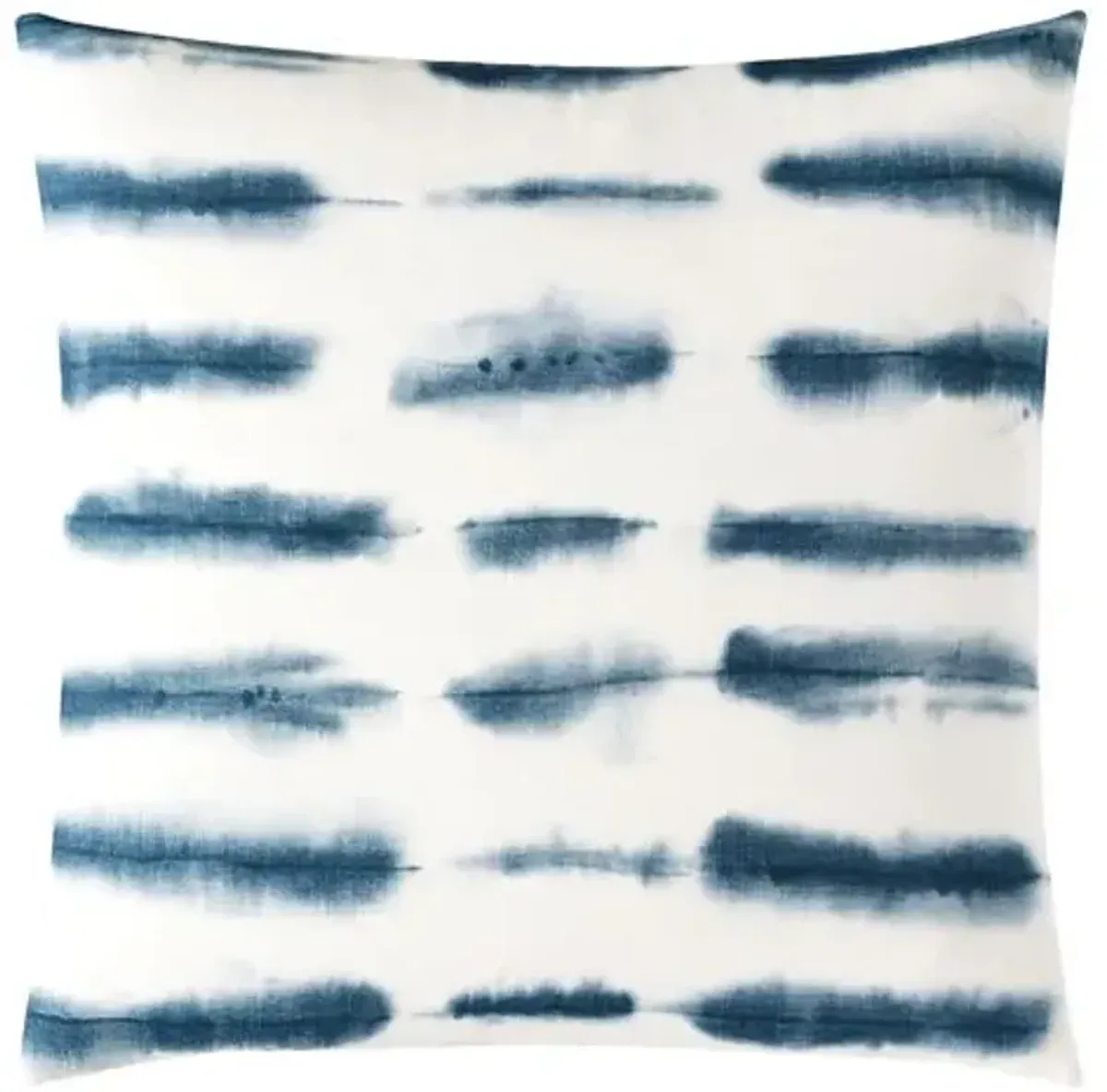 Allegra Abstract Pillow - Indigo/White