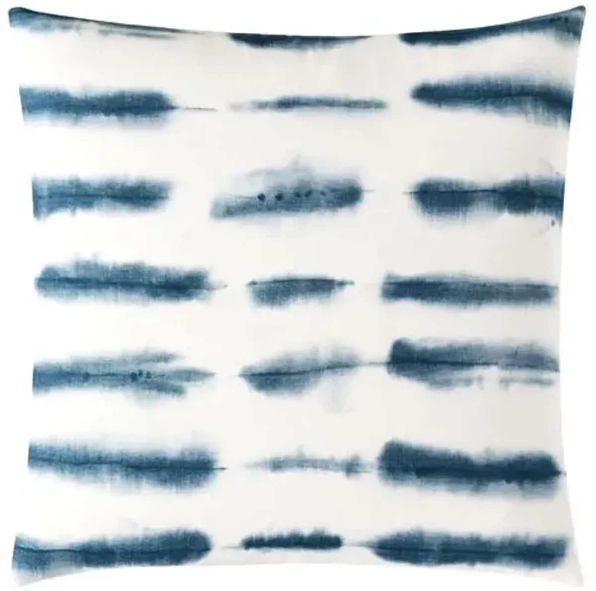 Allegra Abstract Pillow - Indigo/White