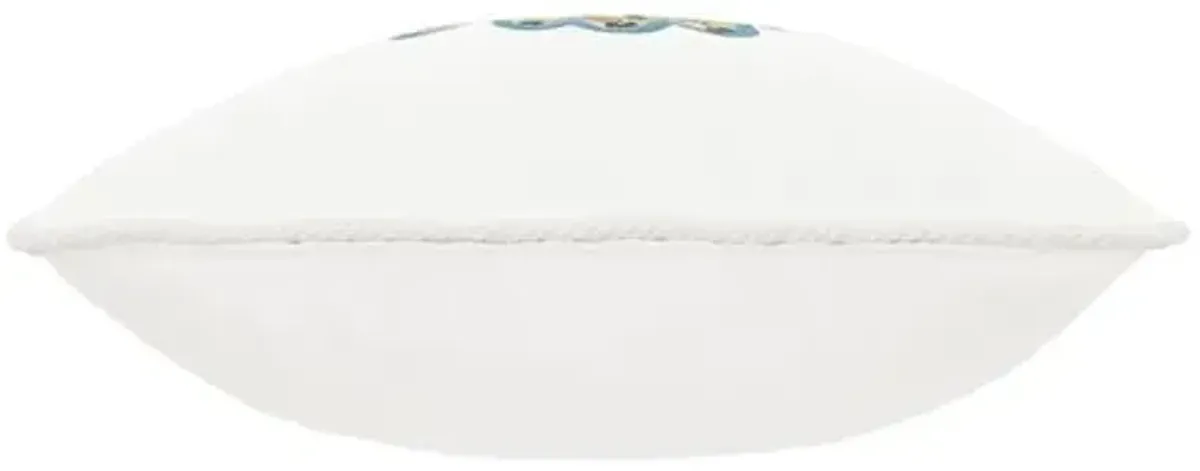 Calypso Banana Print Pillow - White