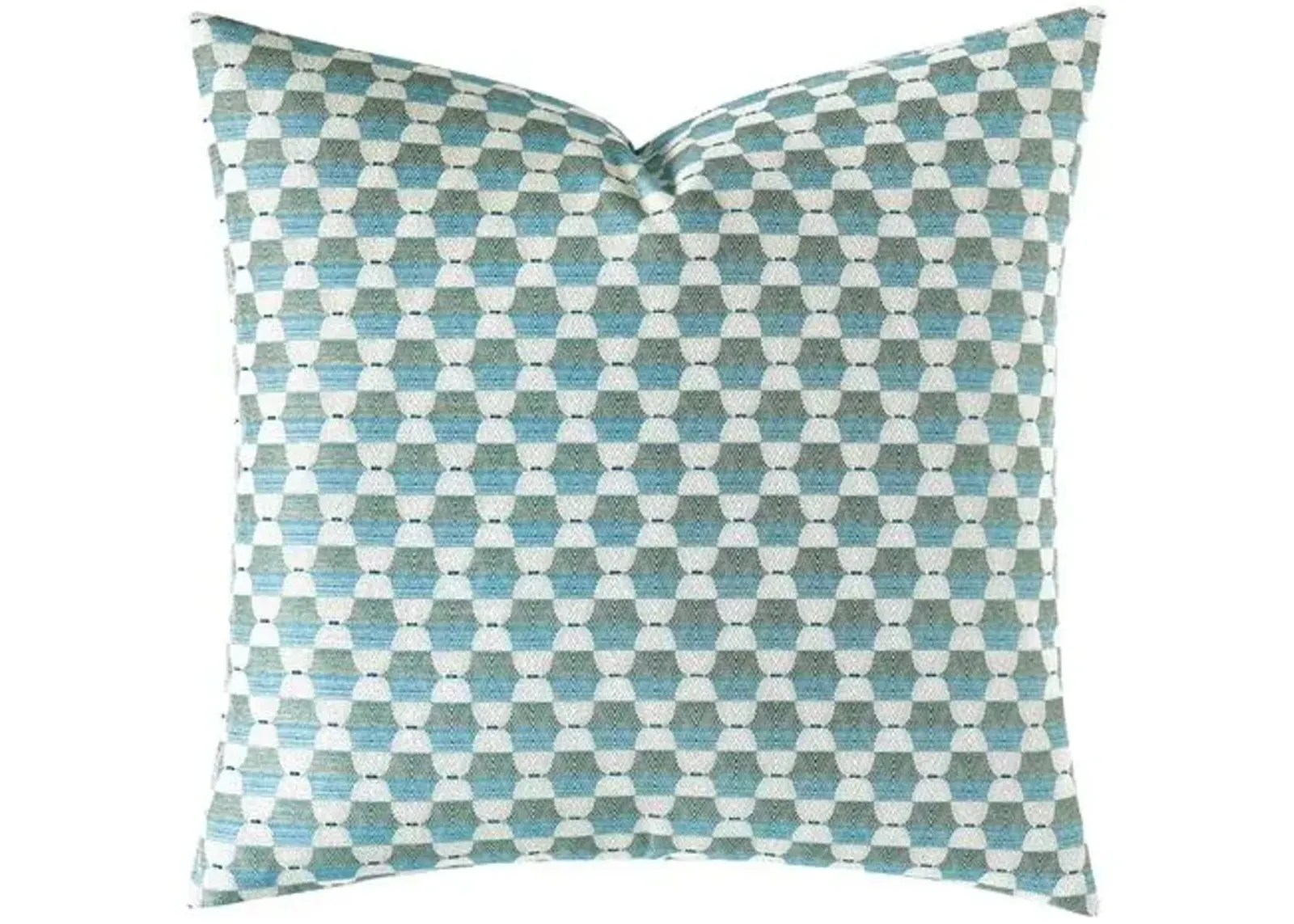 Calypso Geometric Pillow - Teal