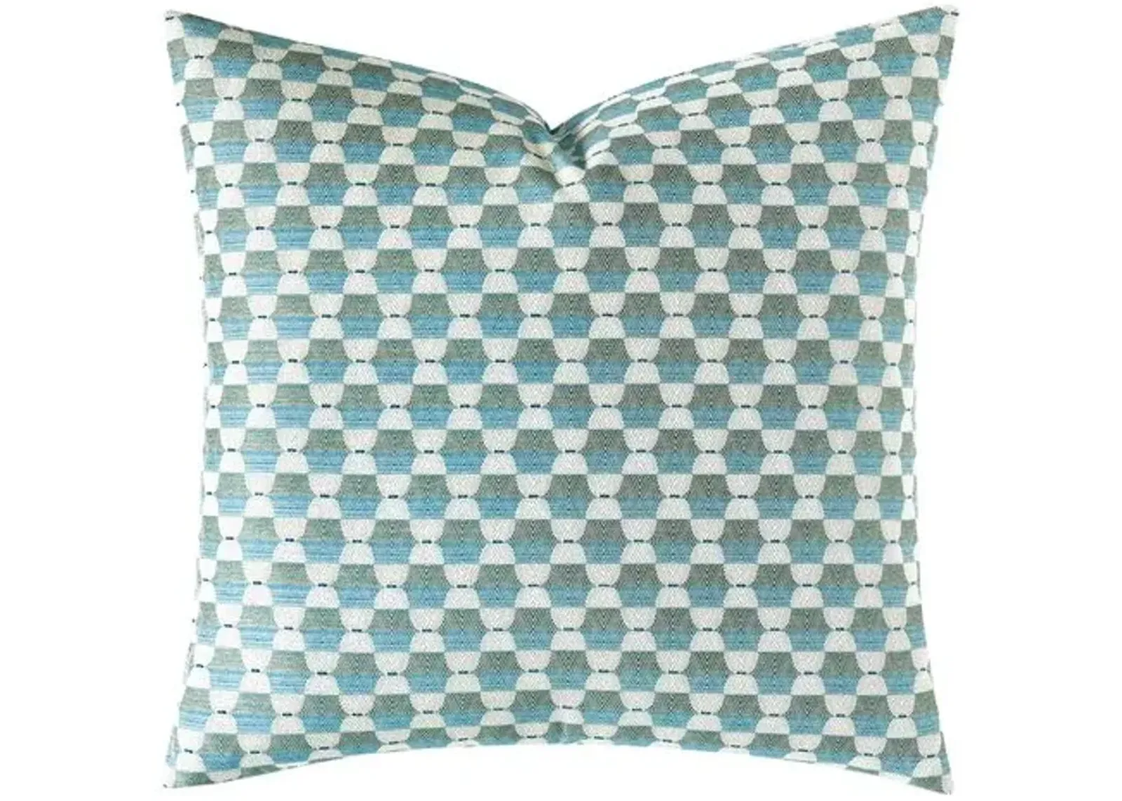 Calypso Geometric Pillow - Teal