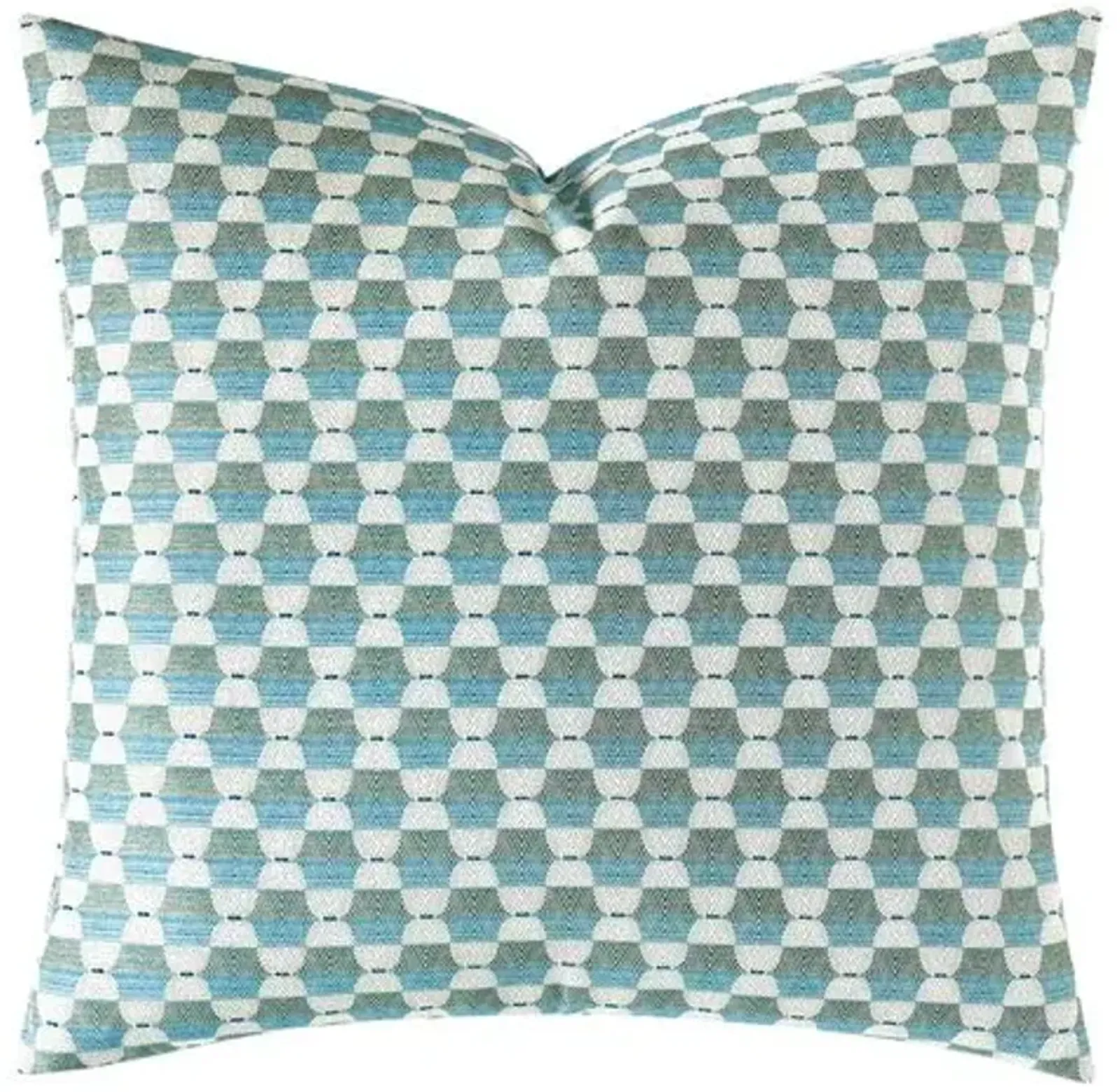 Calypso Geometric Pillow - Teal