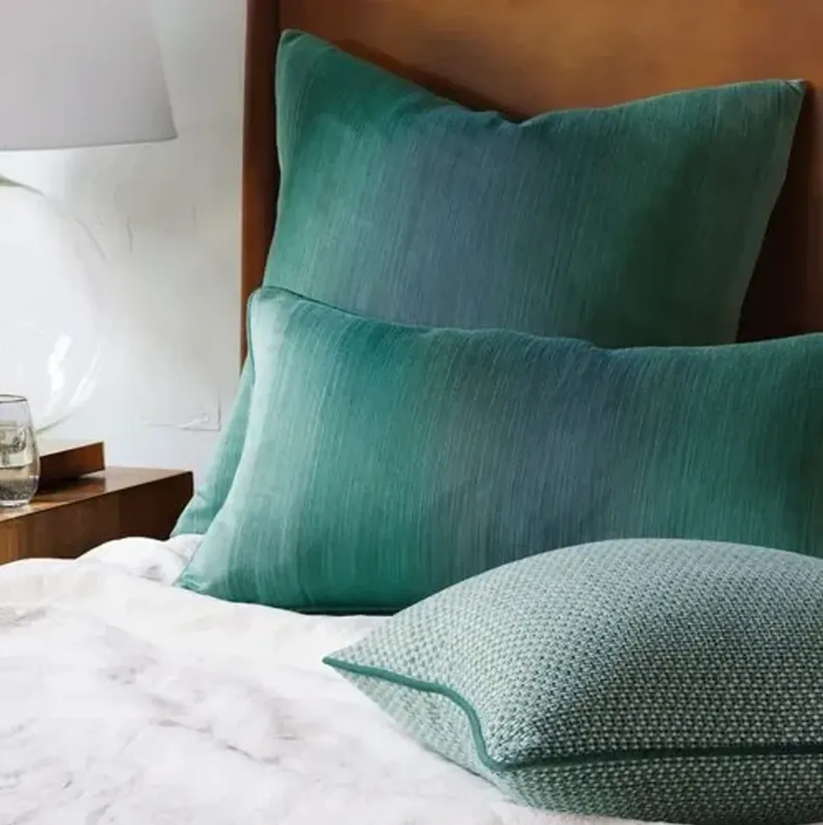 Calypso Ombre Lumbar Pillow - Peacock