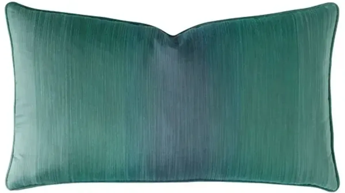 Calypso Ombre Lumbar Pillow - Peacock