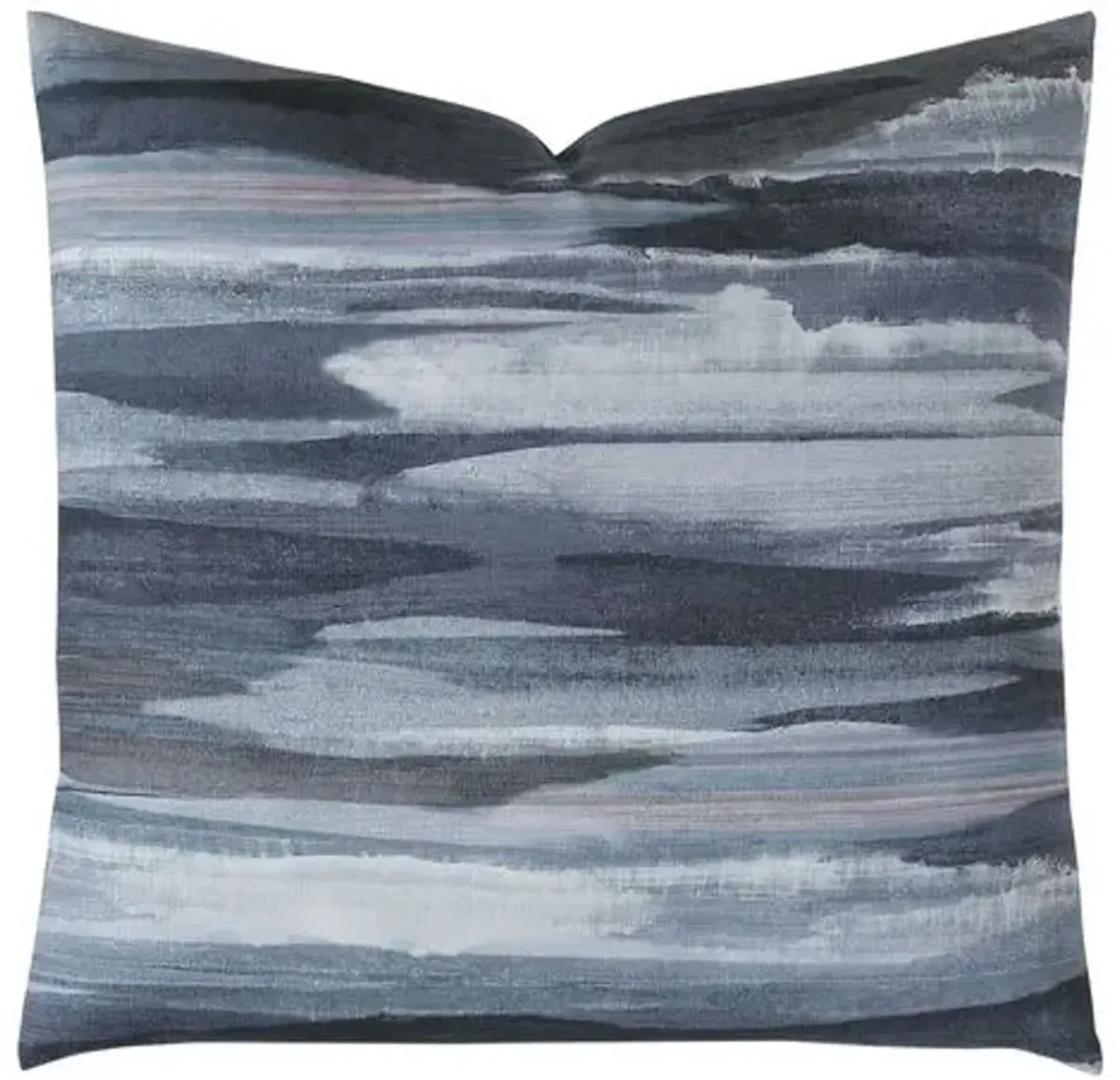 Oceana Watercolor Pillow - Storm