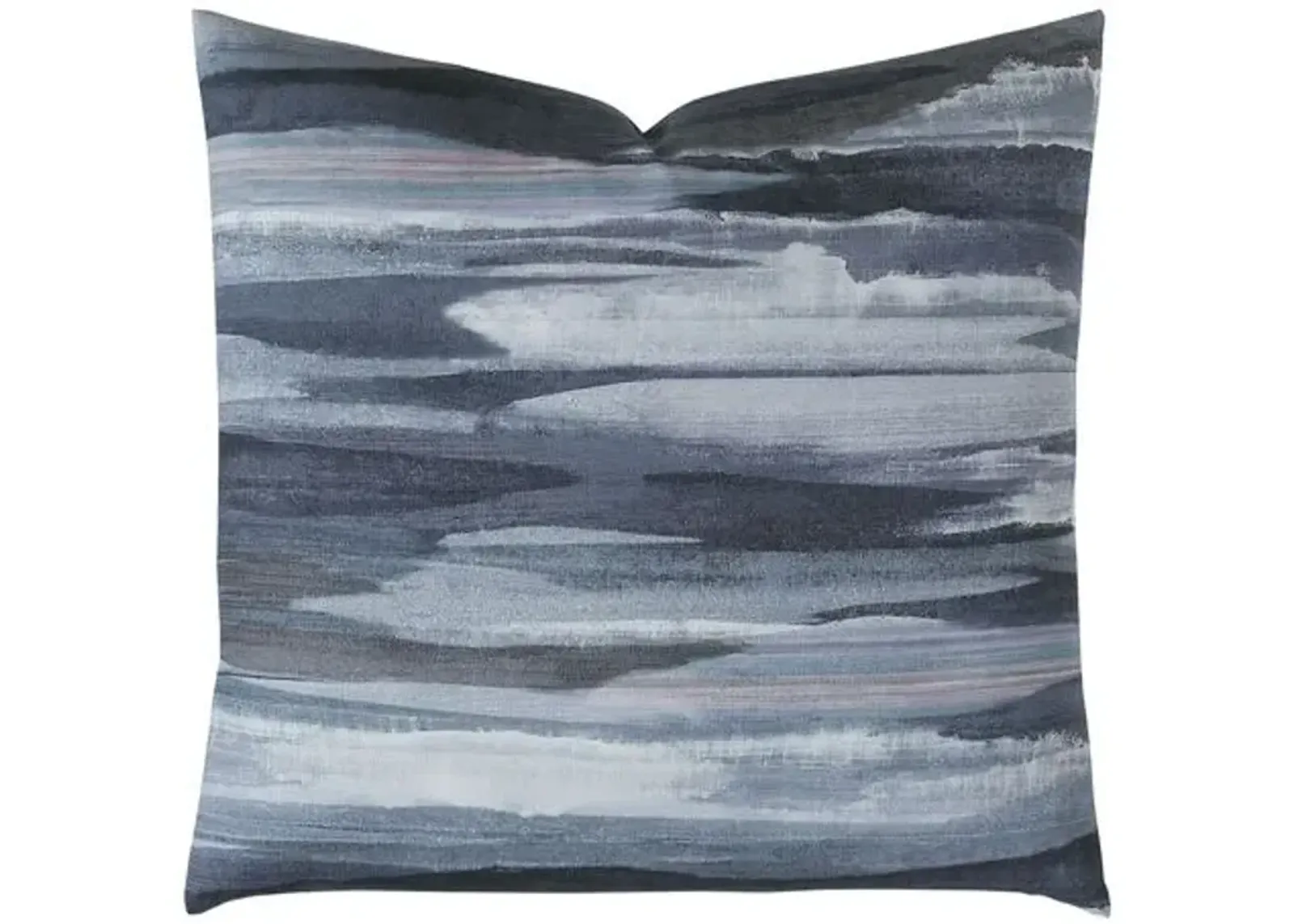 Oceana Watercolor Pillow - Storm