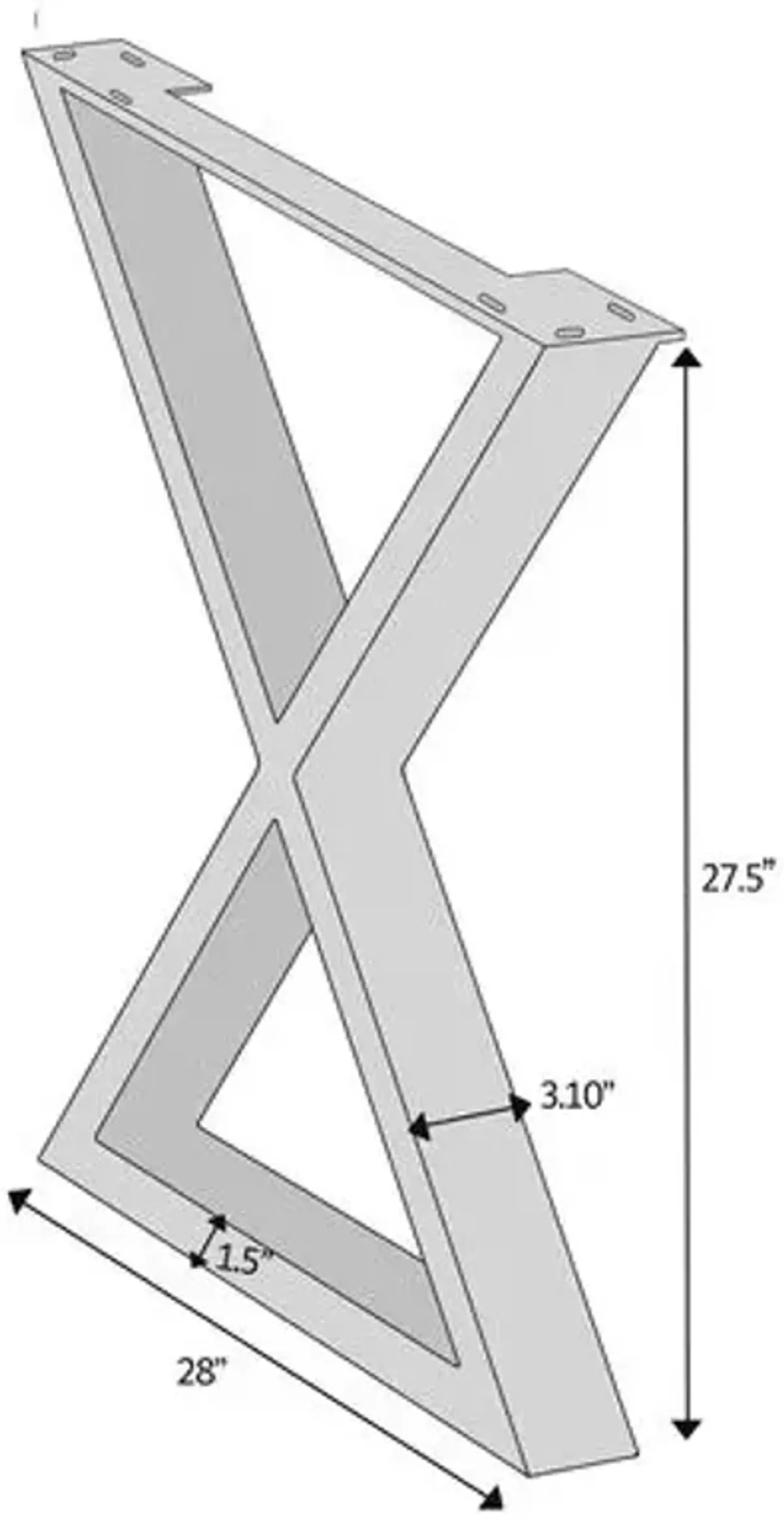 Joshua X-Base Dining Table