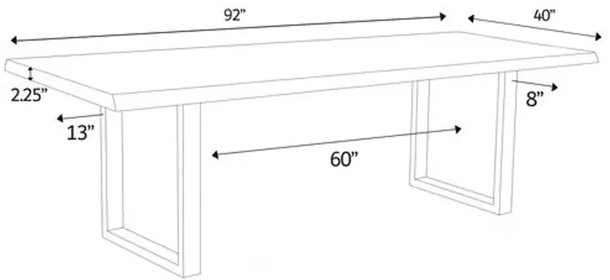 Joshua U-Base Dining Table