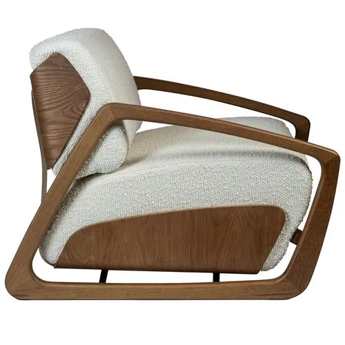 Belinda Modern Brazilian Accent Chair - Handcrafted - Ivory, Comfortable, Durable