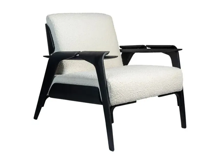 Milly Modern Brazilian Accent Chair - Black, Comfortable, Durable