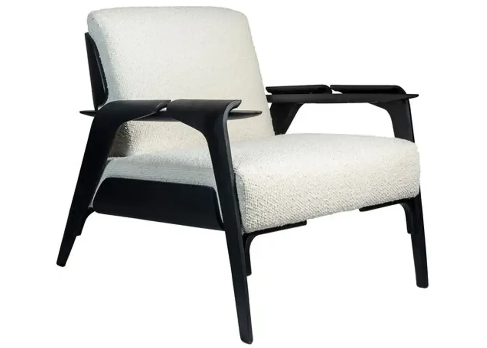 Milly Modern Brazilian Accent Chair - Black, Comfortable, Durable