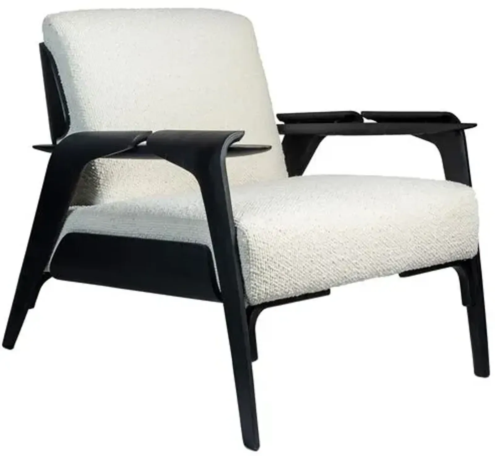 Milly Modern Brazilian Accent Chair - Black, Comfortable, Durable