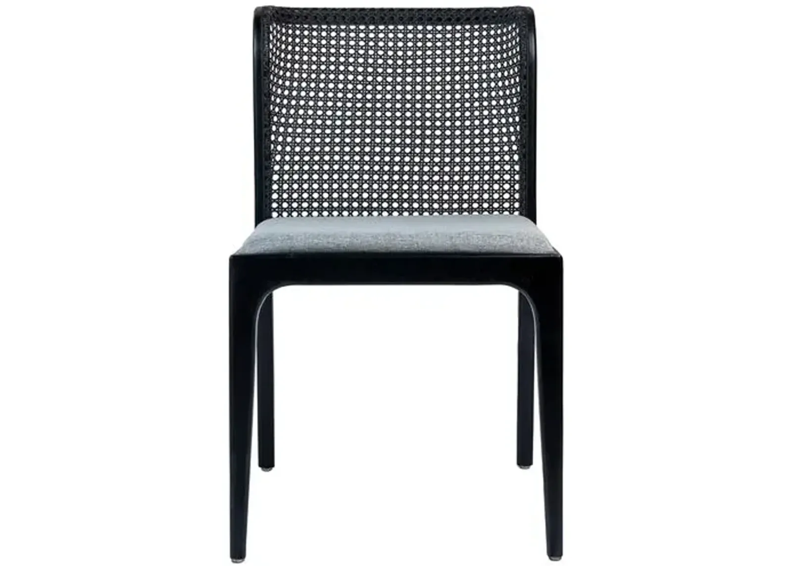 Martina Modern Brazilian Cane Side Chair - Gray