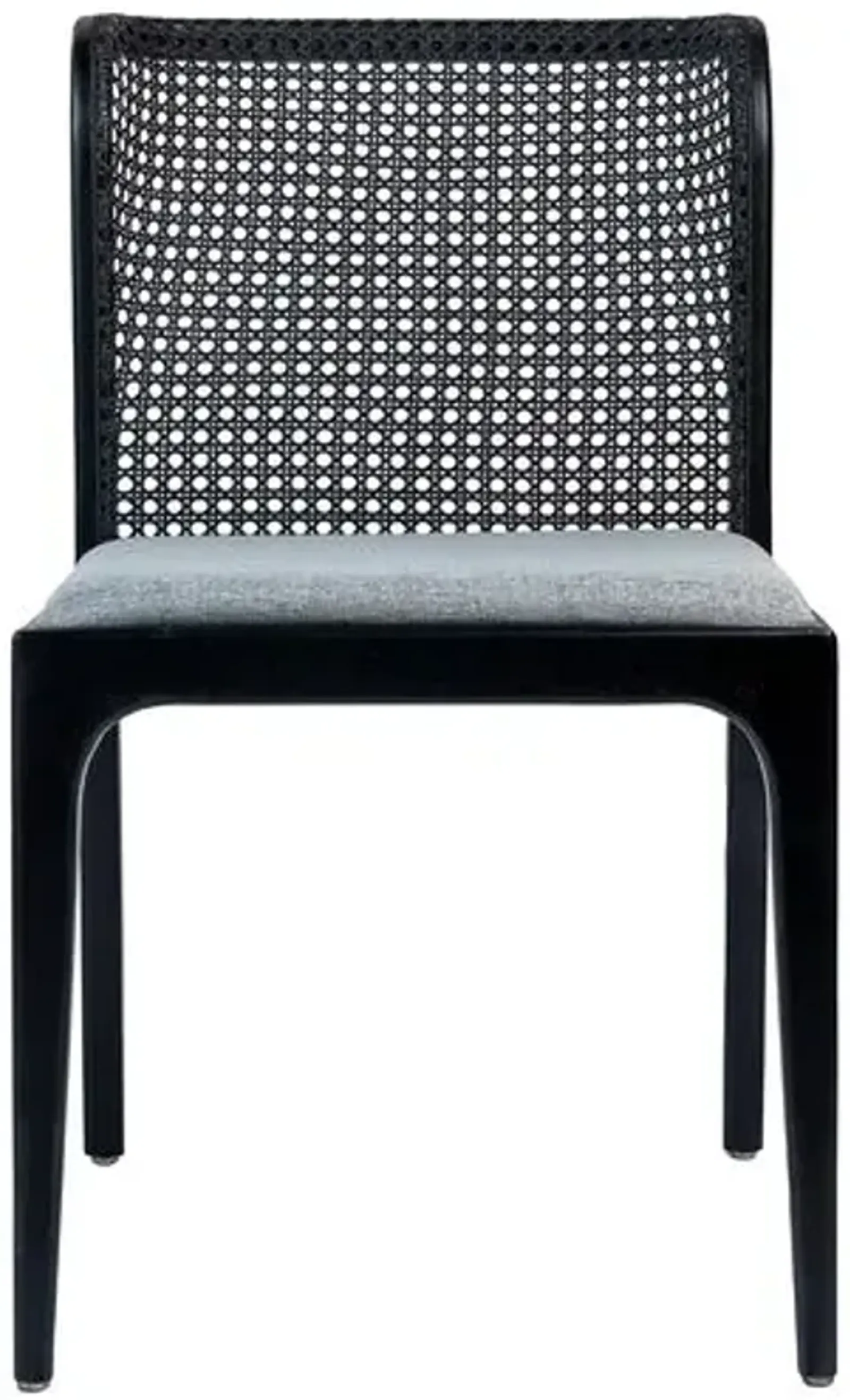 Martina Modern Brazilian Cane Side Chair - Gray