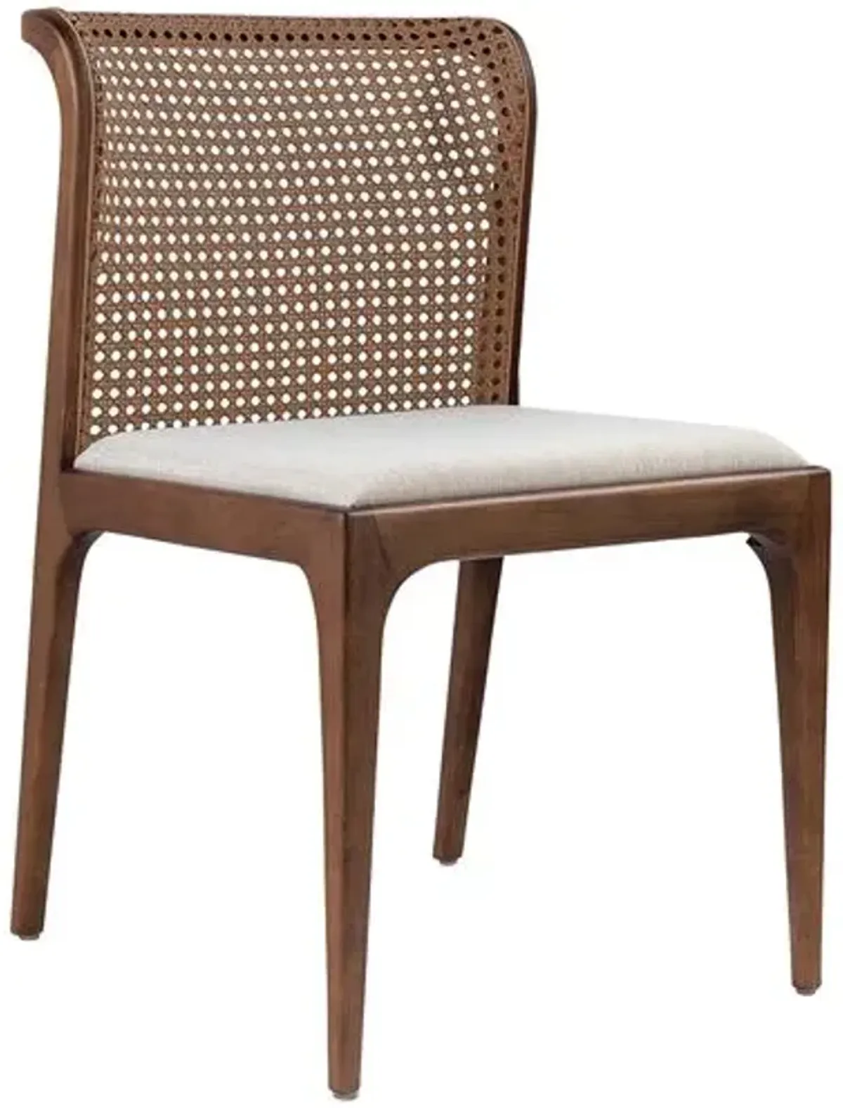 Martina Modern Brazilian Cane Side Chair - White