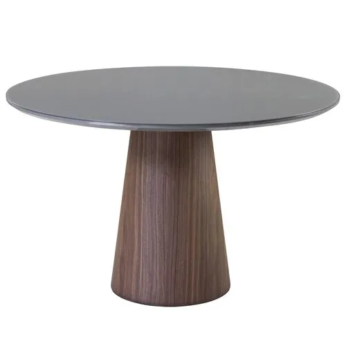 Monica Glass Top Round Dining Table