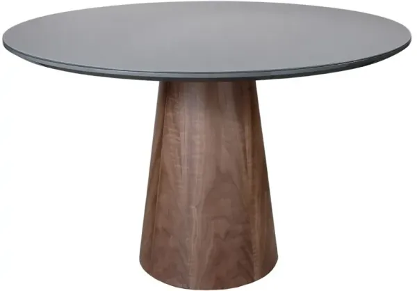 Monica Glass Top Round Dining Table