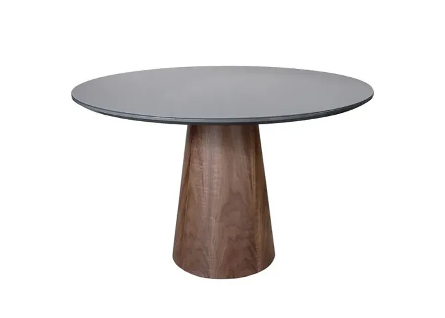 Monica Glass Top Round Dining Table