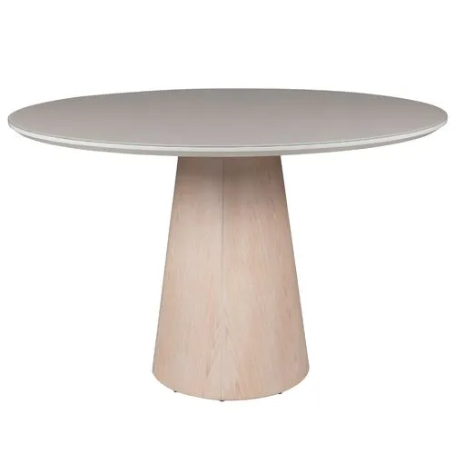 Monica Glass Top Round Dining Table