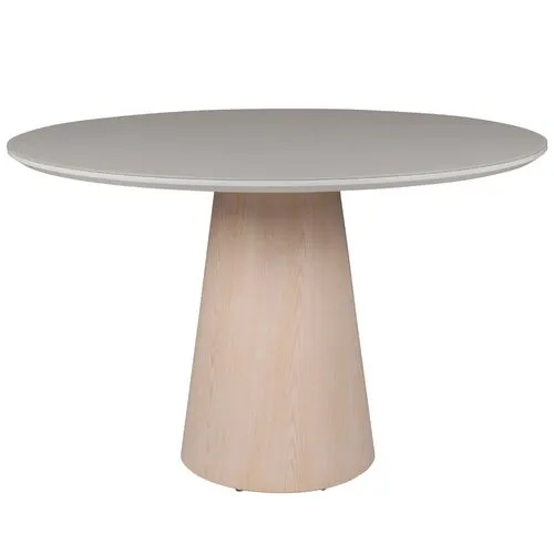 Monica Glass Top Round Dining Table