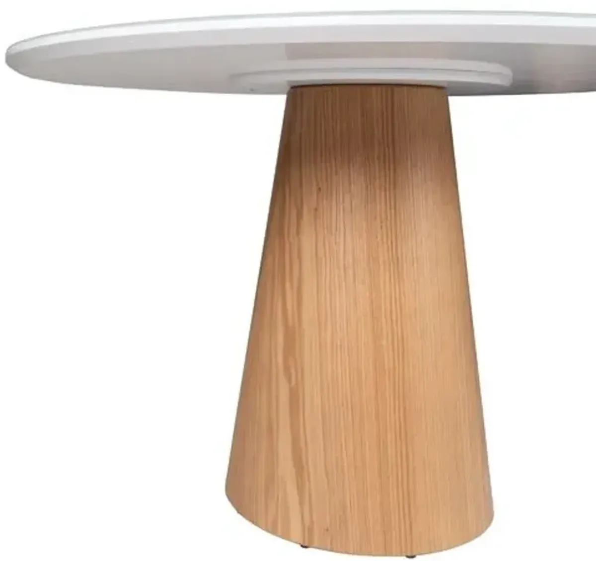 Monica Glass Top Round Dining Table