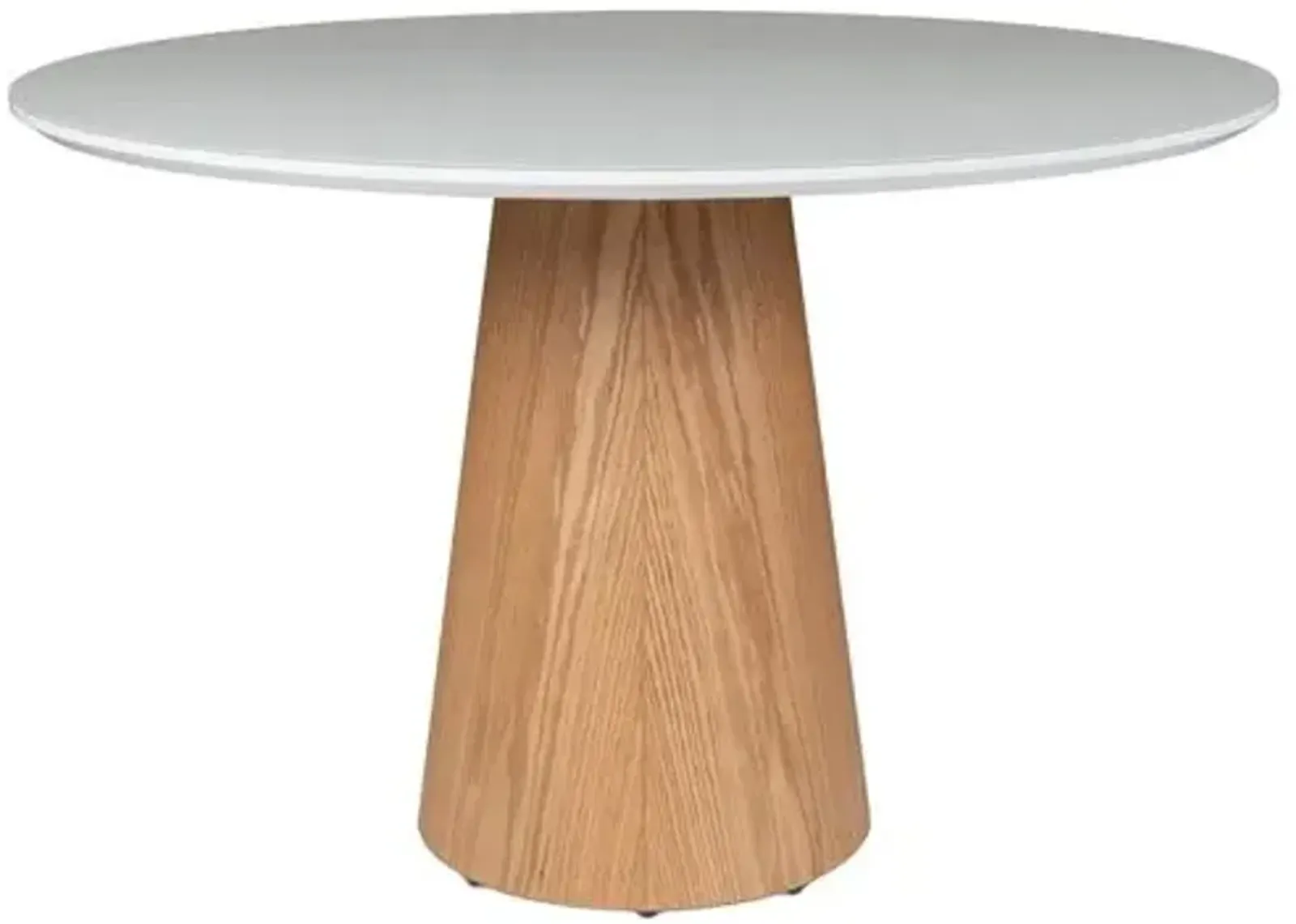 Monica Glass Top Round Dining Table