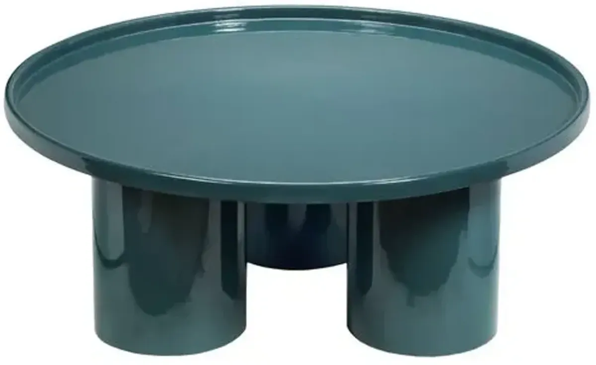 Starla Round Coffee Table - Blue