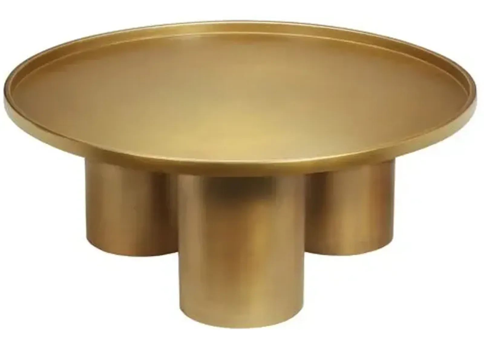 Starla Round Coffee Table - Gold